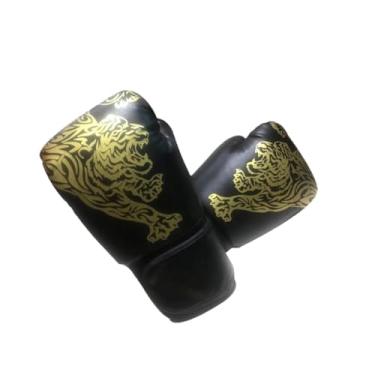 Imagem de menolana Luvas de boxe Luvas de soco multifuncionais resistentes e confortáveis ​​Meio dedo para treinamento de saco de pancadas Fitness Kickboxing, Adultos Negros