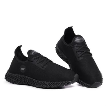 Imagem de Tênis Masculino Ascension Enerzy – Conforto e Estilo para Caminhada, Academia e Treinos Leves | Leve, Resistente e Respirável (Preto, BR, Adulto, Numérico, 44)