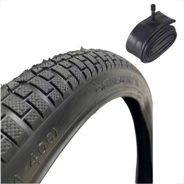 Imagem de Pneu Shiver Bicicleta bike Aro 20 x 2.125 Slick Cravo Balao + Camara de ar aro 20 Shiver bico Grosso