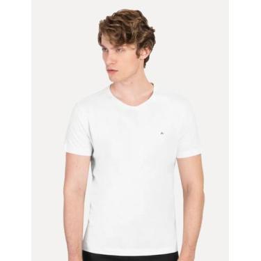 Imagem de Camiseta Aramis Masculina Basic Lisa Branca, XXXL/GGGG