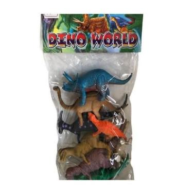 Imagem de Brinquedo kit Dinossauros Dino Infantil Menino 8 Peças - VALOR STORE