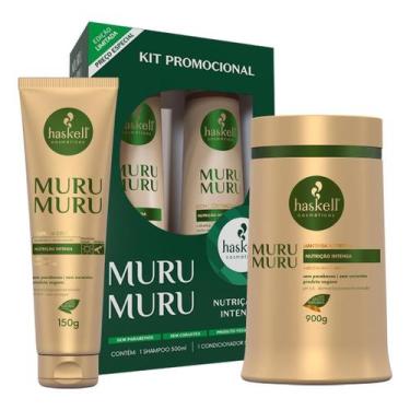 Imagem de Kit Haskell Murumuru Sh Cond 500 Masc 900 Leave