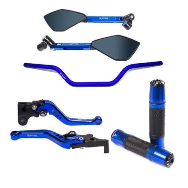 Imagem de Kit Guidão Original Manopla Jupiter TM2 Manete Cb250f - Stark Race, Az