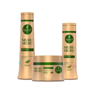 Imagem de Kit Haskell Murumuru Sh 500ml Cond 300ml + Mascara