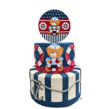 Imagem de Bolo fake ursinho marinheiro - sem marca
