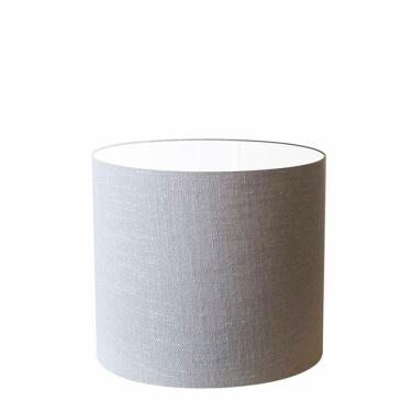 Imagem de Cúpula em Tecido Cilíndrico Abajur Luminária Cp-4143 35x25cm Rustico Cinza