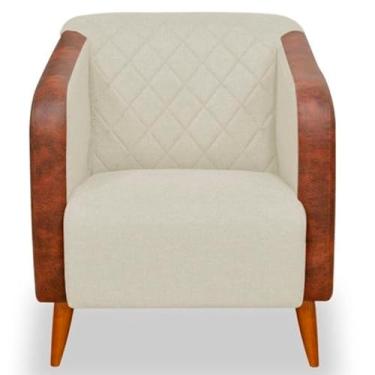 Imagem de Poltrona Cadeira Decorativa Sala Estar Silmara Luxo Suede Compose - Montanaris Decor