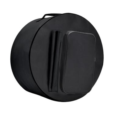 Imagem de Colaxi Bolsa para caixa de viagem, estojo para armazenamento de bateria, estojo grosso e acolchoado para instrumento portátil com alça de transporte e alça, Preto, 40cmx17cm