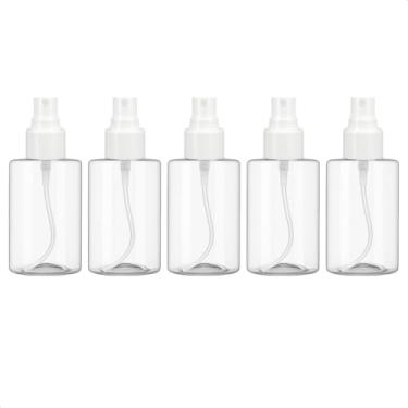 Imagem de Kit 5 Frasco Spray para Viagem Gel Creme Shampoo Sabonete E Cosméticos 100ml