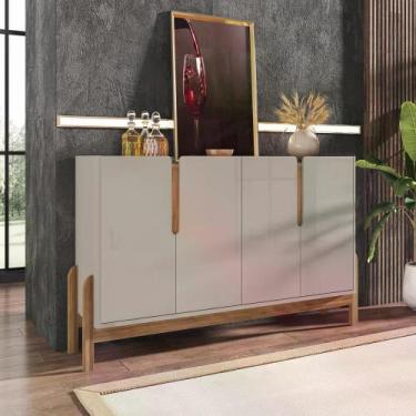 Imagem de Buffet Lizz 170 cm - Casa D, Off White/Cedro