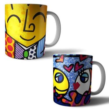Imagem de Jogo  2 Canecas Porcelana RB Brasil 350ml (BD01) - BD Cases
