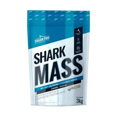 Imagem de Mass Shark Pro Hipercalórico com Carboidratos e Whey Protein 3Kg, Baun
