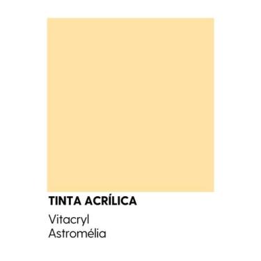 Imagem de Tinta Emborrachada Acetinada Amarelos - Vitacryl, Astromélia, 3,6 lts