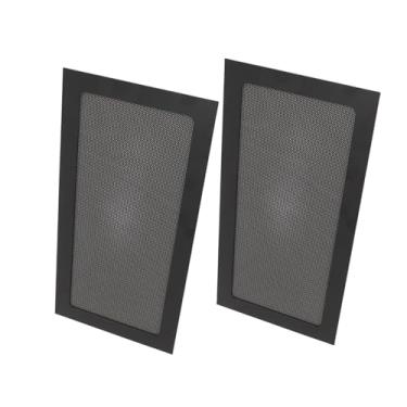Imagem de YOUTHINK Filtro de Poeira, 2PCS Frener Film Magnetic Mesh Fine Mesh Fina PVC Tampa de Poeira, 120x240mm, Com Adesão Magnética para Fonte de Alimentação de Chassi para PC, Aberturas de (Preto)