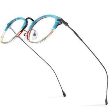 Imagem de VFDHN Armação de óculos de acetato de titânio para homens e mulheres (3)
