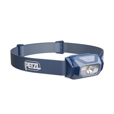 Imagem de PETZL Lanterna de cabeça TIKKINA – Compacta, fácil de usar, 300 lúmens, projetada para caminhadas, escalada, corrida e acampamento - azul