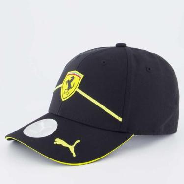 Imagem de Boné Puma Ferrari Race BB Cap Juvenil Preto, Único