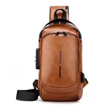 Imagem de Bolsa Mochila De Ombro Anti-roubo Transversal Usb Pochete - NoBrand, 6