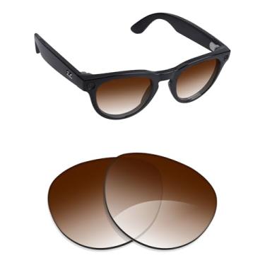Imagem de Alphax Lentes de reposição polarizadas para óculos de sol Ray-Ban Meta Headliner RW4009 50 mm - Opções, Marrom dégradé