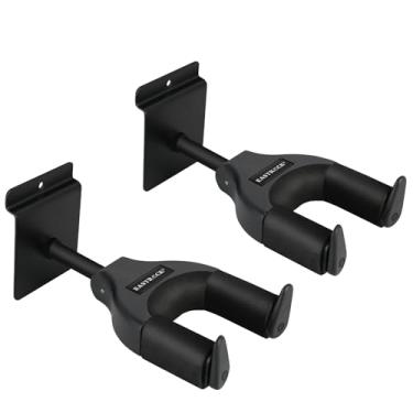 Imagem de EASTROCK Suporte De Parede Para Guitarra Com Trava Automática, Gancho Violão Acústico, Elétrico, Clássico, Baixo, Acessórios (Darkd)