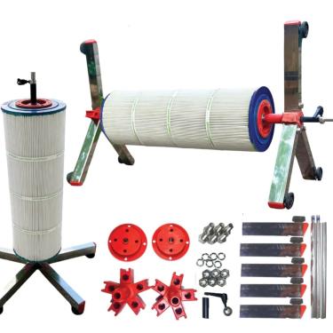 Imagem de Filtro de piscina 3 4 15 cm limpador de cartucho de lavagem suporte giratório ferramenta equipamento fio dental acessórios do sistema banheira de hidromassagem spa sal acima do solo manutenção limpeza