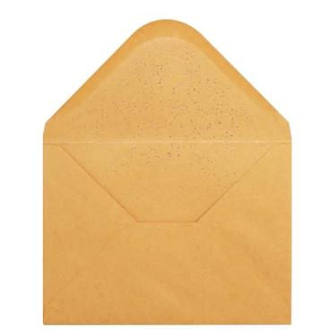 Imagem de Envelopes A7 - Envelopes A7 de luxo com aba em V para cartões de 12,7 x 17,8 cm - para casamento, convites, chá de bebê, fotos, formatura, aniversário - 13,3 cm x 18,4 cm (pacote com 50, folha de