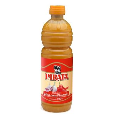 Imagem de Molho De Alho Com Pimenta 500ml Pirata