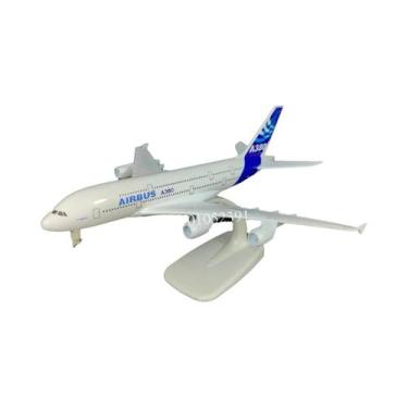 Imagem de Avião Emirates B777 - Modelo de Metal Die-Cast para Crianças (Escala 1