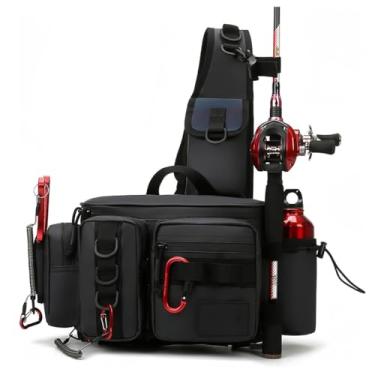 Imagem de Pochete Bolsa Mochila Impermeável Para Pesca (Preto)