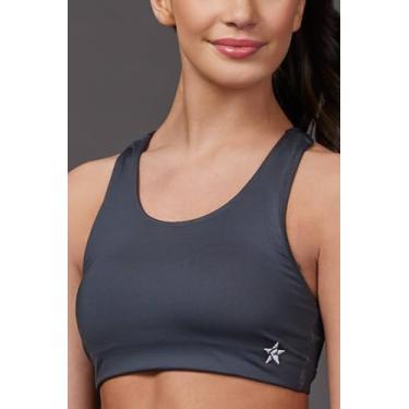 Imagem de Sutiã esportivo em movimento, Cinza escuro, P