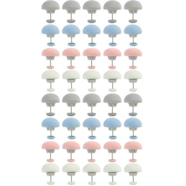 Imagem de Clipes de capa de edredon de cogumelo - porta-edredons antiderrapantes para cama, folhas de edredons, cortinas e cobertores (40 peças)