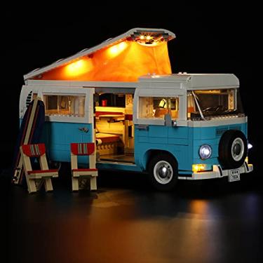 Imagem de MENZAVA LED Light Set Compatible with Lego 10279 Volkswagen T2 Camper Van Icons Building Blocks Model - Model Set NOT Included