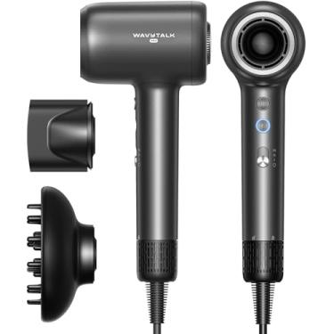 Imagem de Secador de cabelo, secador de cabelo wavytalk Turblow Pro de secagem rápida com difusor, secador de cabelo de alta velocidade com 110.000 RPM, íons negativos profissionais para reduzir danos