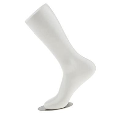 Imagem de Bonarty Sapato de pé de manequim masculino de plástico para joias, design de base de sucção para suporte estável