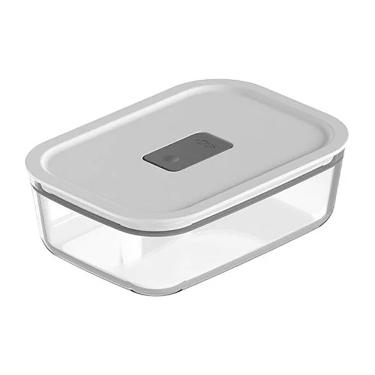 Imagem de Pote de Vidro Hermético 850ml Fresh Lock Branco Fechado PFL500BCF - Ou