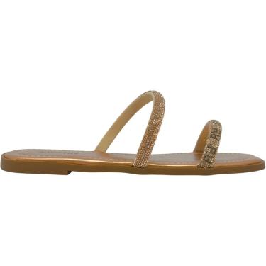 Imagem de Rasteirinha Feminina Casual Dia a Dia Passeio com Strass Conforto Rafitthy 18.86012b