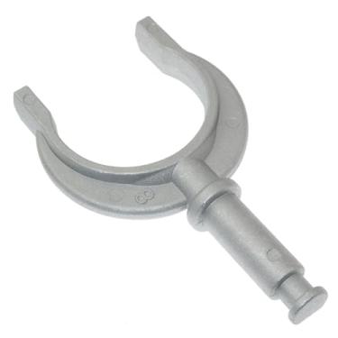 Imagem de RLECS Acessórios marítimos Suporte de garfo de pá de alumínio prata 14 cm de comprimento para caiaques, canoas e botes salva-vidas