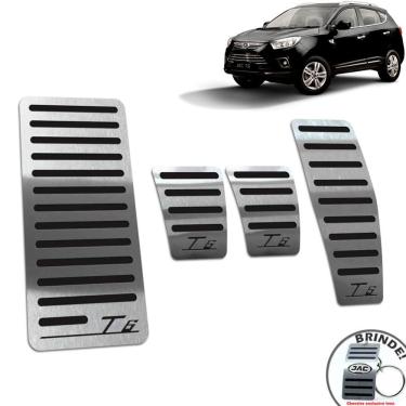 Imagem de Pedaleira Manual + Descanso De Pé Jac T6 2014 A 2016 Preto