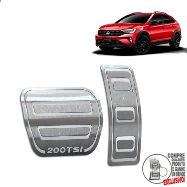 Imagem de Pedaleira Automático Aço Inox Volkswagen Nivus Prata