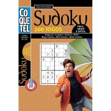 Imagem de Livro Coquetel Sudoku 230 | 200 jogos: Níveis fácil, médio e difícil