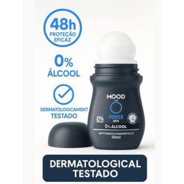 Imagem de Desodorante Antitranspirante Masculino Roll-On Mood Power Men 50ml  48