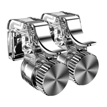 Imagem de Housoutil 3 pares de controles de jogo duráveis de artefato de galinha acessórios de alça de jogo alças convenientes para jogos acessórios de jogo para celular gatilhos de controle de jogo duráveis