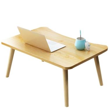 Imagem de Mesa de computador multifuncional, mesa ergonômica, cama, mesa de varanda, mesa de festa, mesa de acampamento, suavemente polida e solidamente construída fácil de usar (cor: cor de madeira, tamanho