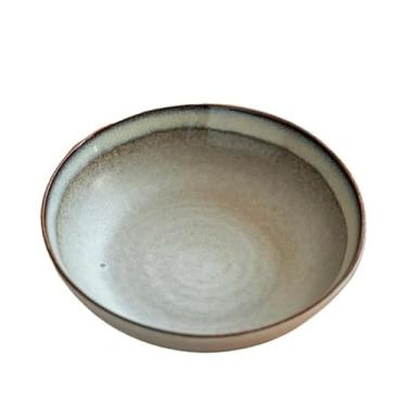 Imagem de URGDWEKJY Tigela de salada de cerâmica para uso doméstico retrô tigela de ramen para sala de estar tigela de frutas criativa tigela de salada tigela de frutas