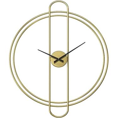 Imagem de LIFOND Relógio de parede de arte moderna relógios de parede nórdicos, relógios modernos, relógios para casa da sala de estar, relógios Art Deco com personalidade moderna (A, 65 * 80 cm)