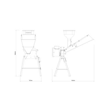 Imagem de Triturador Elétrico Tramontina TE25T com Suporte Triangular Motor 2 hp Bivolt e Saída Lateral