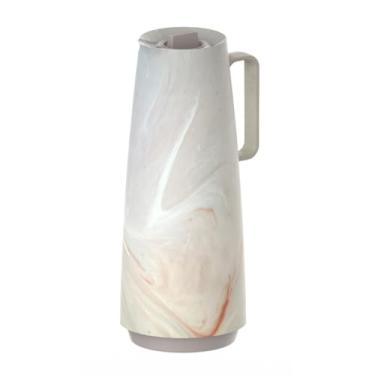 Imagem de Garrafa Térmica 1 Litro Bule Para Café Chá Leite(Creme Marmorizado)