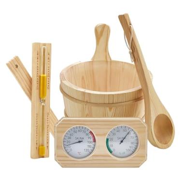 Imagem de Fenteer Conjunto de acessórios para sauna, ampulheta ...