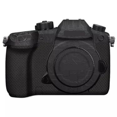 Imagem de Adesivo de capa de câmera GH5 para Panasonic Lumix GH5 filme protetor anti-arranhões decoração de pele e resistência ao desgaste (preto circuito)