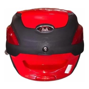 Imagem de Baú Para Moto 41 Litros Original | Com Base Para FixaçãO | Capacidade MéDia(Vermelho)